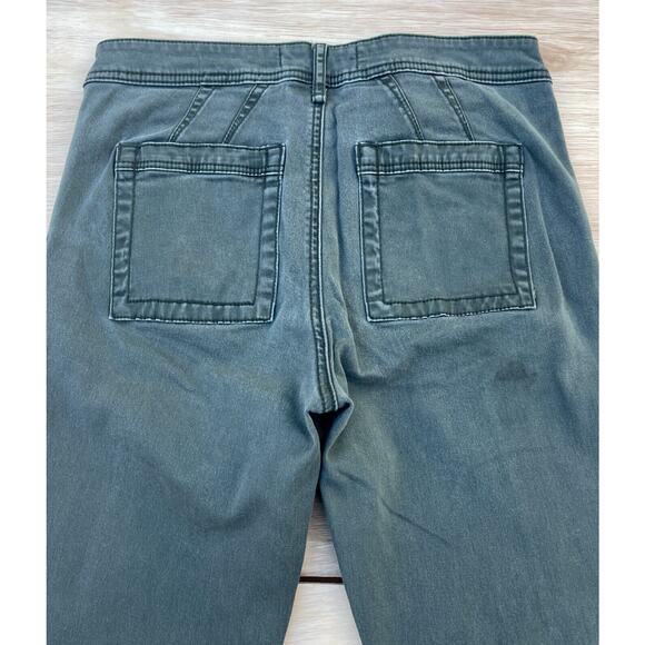 ANTHROPOLOGIE Pants Fashionable Denim Jeans Stylish Pocket‎ Women Green SIZE 28 - Picture 5 of 6